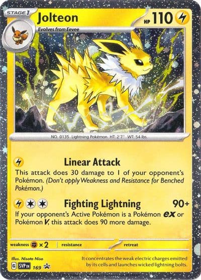 Jolteon - 169 (Cosmos Holo) SV: Scarlet & Violet Promo Cards Pokemon card