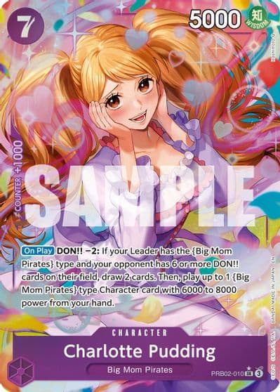 Charlotte Pudding PRB02 010 Alternate Art Premium Booster -The Best- Vol. 2 One Piece card