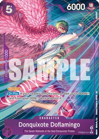 Donquixote Doflamingo Alternate Art Premium Booster -The Best- Vol. 2 One Piece card