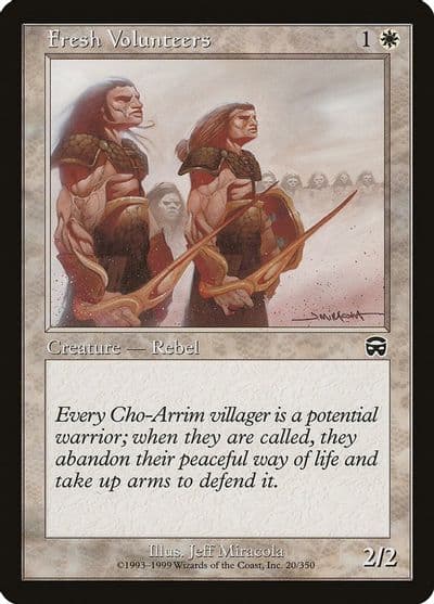 Fresh Volunteers Mercadian Masques Magic card
