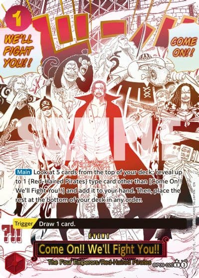 Come On Well Fight You Alternate Art Premium Booster -The Best- Vol. 2 One Piece card