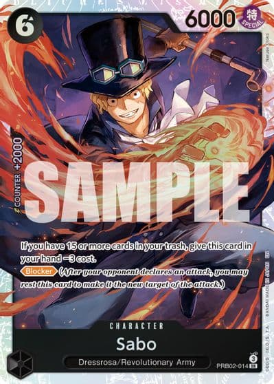 Sabo PRB02 014 Premium Booster -The Best- Vol. 2 One Piece card