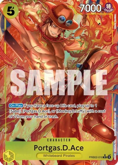 PortgasDAce PRB02 018 Alternate Art Premium Booster -The Best- Vol. 2 One Piece card