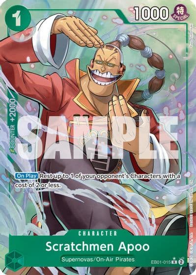 Scratchmen Apoo EB01 015 Alternate Art Premium Booster -The Best- Vol. 2 One Piece card