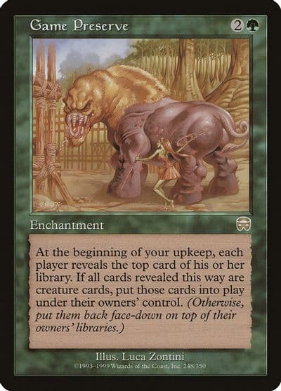 Game Preserve Mercadian Masques Magic card