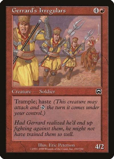 Gerrards Irregulars Mercadian Masques Magic card