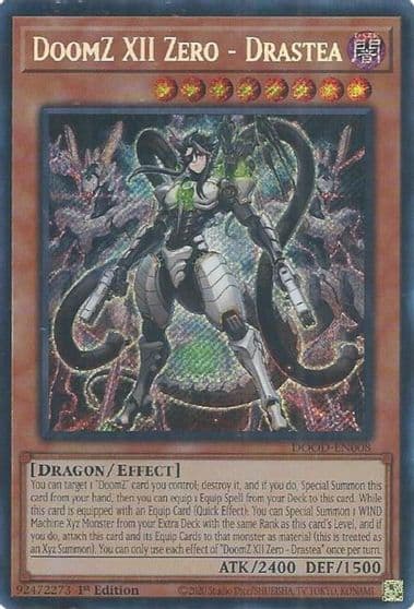 DoomZ XII Zero Drastea Doom of Dimensions Yu-Gi-Oh! card