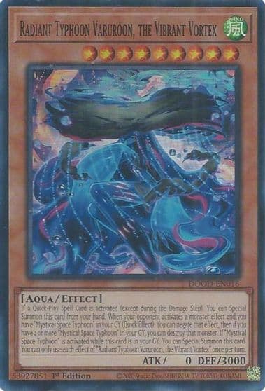 Radiant Typhoon Varuroon the Vibrant Vortex Doom of Dimensions Yu-Gi-Oh! card