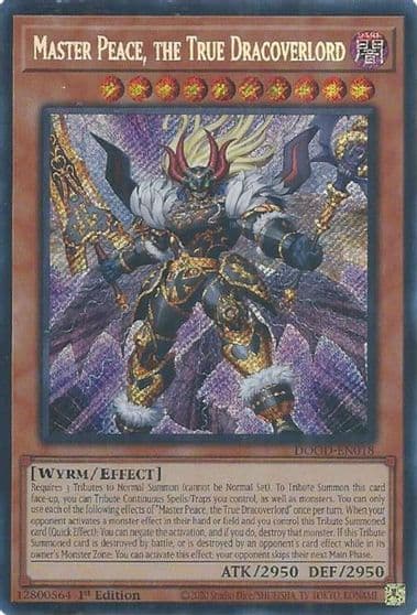 Master Peace the True Dracoverlord Doom of Dimensions Yu-Gi-Oh! card