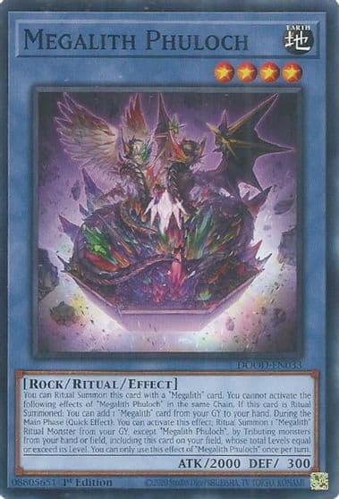 Megalith Phuloch Doom of Dimensions Yu-Gi-Oh! card