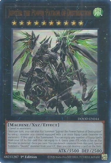 Jupiter the Power Patron of Destruction Doom of Dimensions Yu-Gi-Oh! card