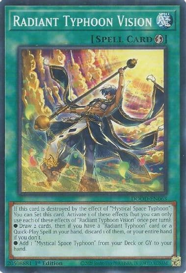 Radiant Typhoon Vision Doom of Dimensions Yu-Gi-Oh! card