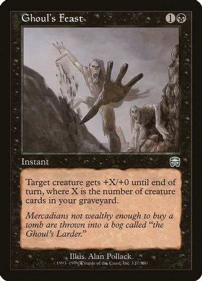 Ghouls Feast Mercadian Masques Magic card