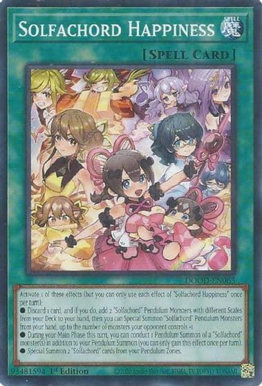 Solfachord Happiness Doom of Dimensions Yu-Gi-Oh! card