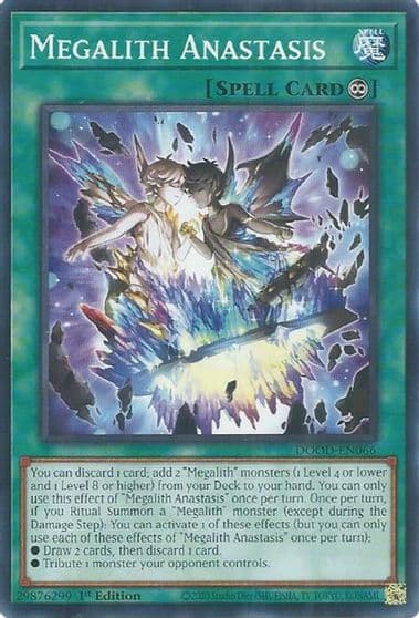 Megalith Anastasis Doom of Dimensions Yu-Gi-Oh! card