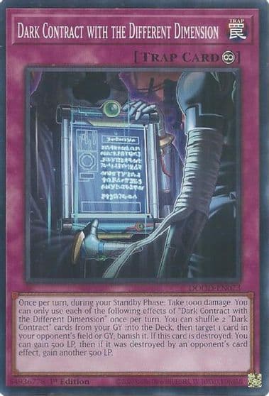 Dark Contract with the Different Dimension Doom of Dimensions Yu-Gi-Oh! card