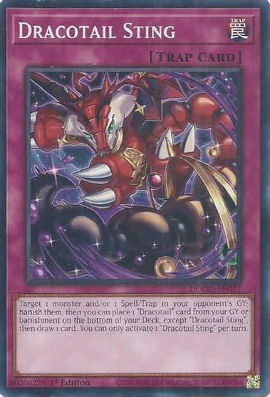 Dracotail Sting Doom of Dimensions Yu-Gi-Oh! card