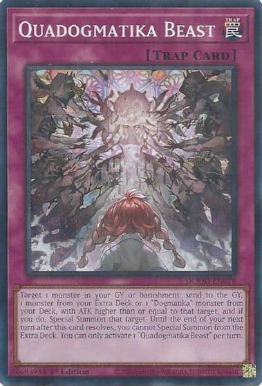 Quadogmatika Beast Doom of Dimensions Yu-Gi-Oh! card