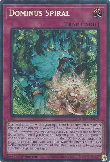Dominus Spiral Doom of Dimensions Yu-Gi-Oh! card
