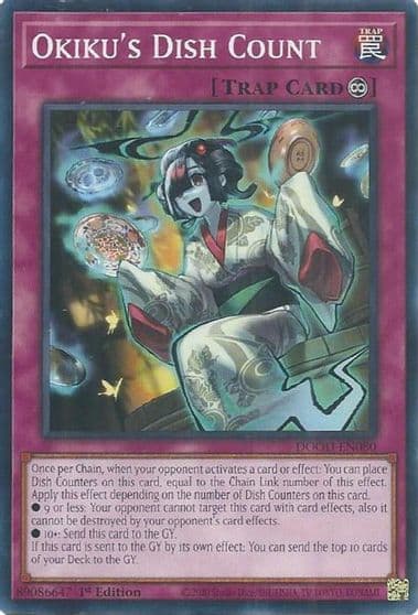 Okikus Dish Count Doom of Dimensions Yu-Gi-Oh! card