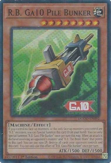 RB Ga10 Pile Bunker Doom of Dimensions Yu-Gi-Oh! card