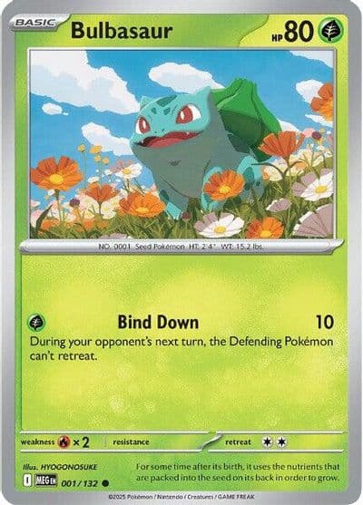 Bulbasaur ME01: Mega Evolution Pokemon card