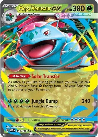 Mega Venusaur ex ME01: Mega Evolution Pokemon card