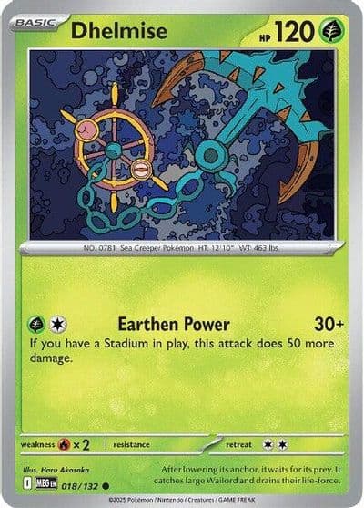 Dhelmise ME01: Mega Evolution Pokemon card