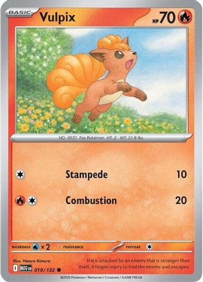 Vulpix ME01: Mega Evolution Pokemon card