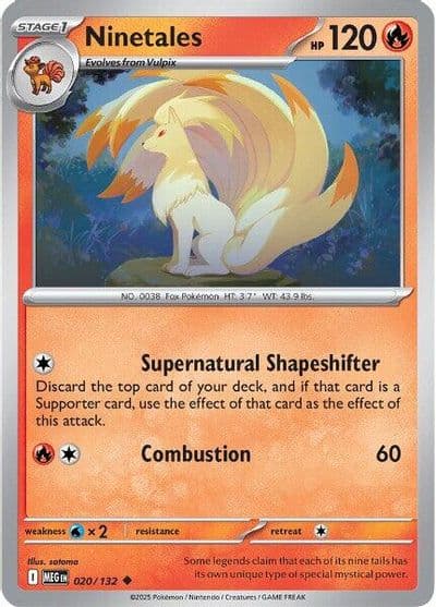 Ninetales ME01: Mega Evolution Pokemon card