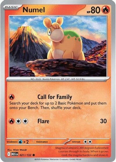 Numel ME01: Mega Evolution Pokemon card