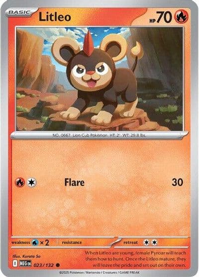 Litleo ME01: Mega Evolution Pokemon card