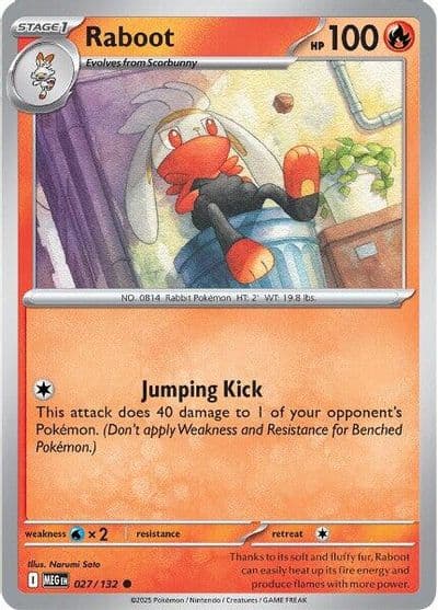 Raboot ME01: Mega Evolution Pokemon card