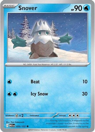 Snover ME01: Mega Evolution Pokemon card