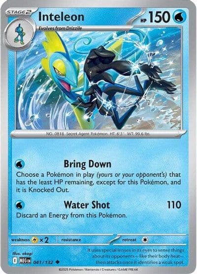 Inteleon ME01: Mega Evolution Pokemon card