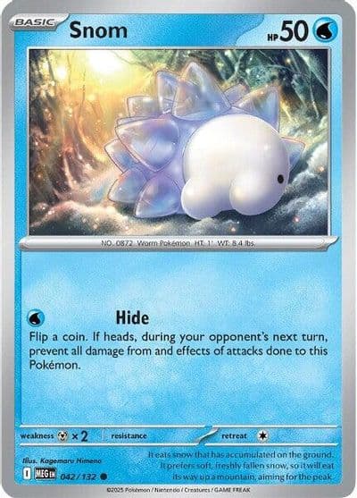 Snom ME01: Mega Evolution Pokemon card