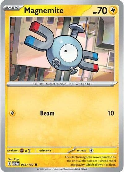 Magnemite ME01: Mega Evolution Pokemon card