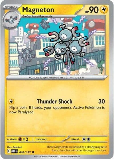 Magneton ME01: Mega Evolution Pokemon card