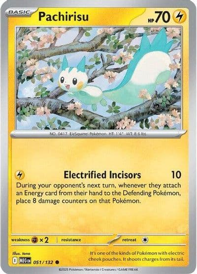 Pachirisu ME01: Mega Evolution Pokemon card