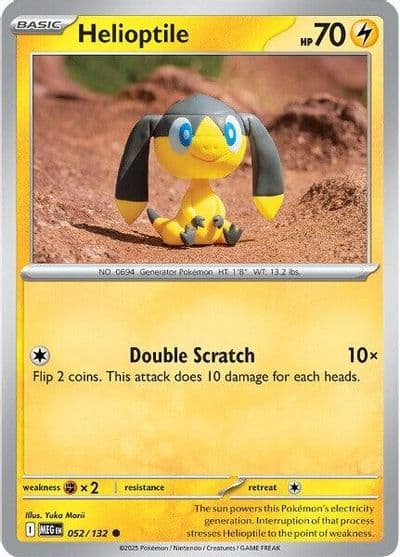 Helioptile ME01: Mega Evolution Pokemon card