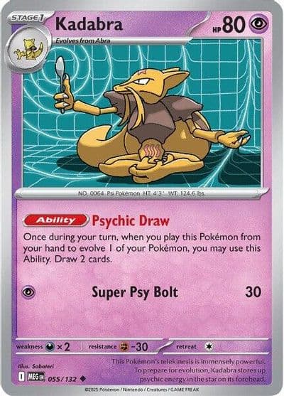Kadabra ME01: Mega Evolution Pokemon card