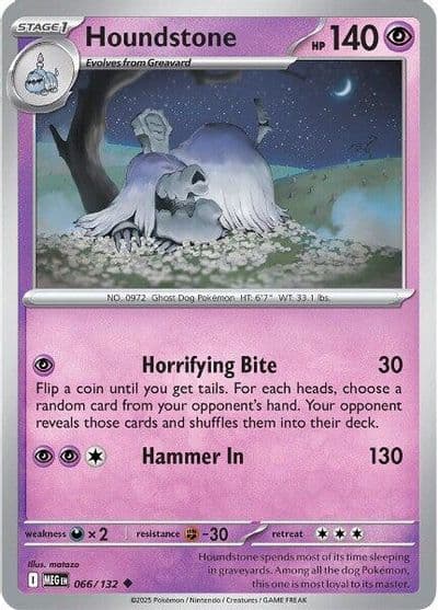 Houndstone ME01: Mega Evolution Pokemon card