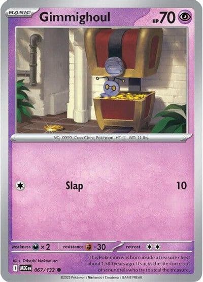 Gimmighoul ME01: Mega Evolution Pokemon card