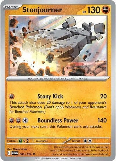 Stonjourner ME01: Mega Evolution Pokemon card