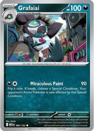 Grafaiai ME01: Mega Evolution Pokemon card