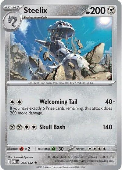 Steelix ME01: Mega Evolution Pokemon card