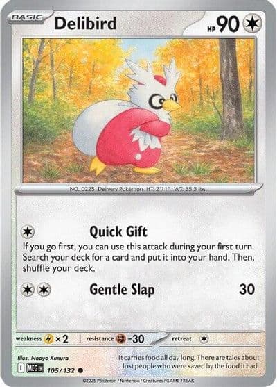 Delibird ME01: Mega Evolution Pokemon card