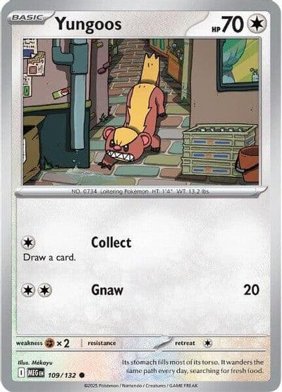 Yungoos ME01: Mega Evolution Pokemon card