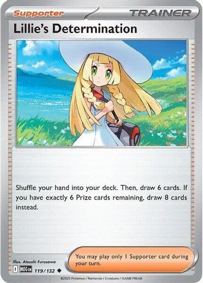 Lillie's Determination ME01: Mega Evolution Pokemon card