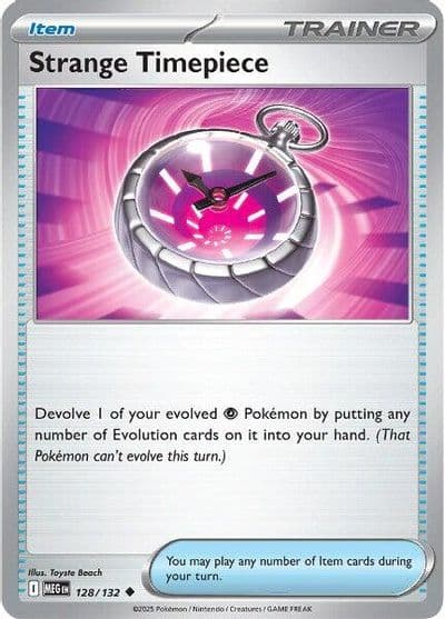 Strange Timepiece ME01: Mega Evolution Pokemon card